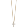 10k Yellow Gold 0.33 ctw Diamond Cross Pendant with 18 inch Cable Chain