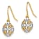 14K Two-tone Gold Fancy Dangle Earrings