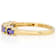 Tanzanite And Multi-Color Lab-Grown Diamond Ring In 18K Gold Over
Sterling Silver 0.64ctw