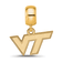 14K Yellow Gold Over Sterling Silver LogoArt Virginia Tech Extra Small
Dangle Bead
