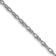 Rhodium Over 14k White Gold 1.35mm Solid Cable 24 Inch Chain
