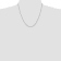 14k White Gold 1.1mm Round Snake Chain 20 Inches