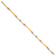 14k Two-tone Gold 4.5mm Polished Fancy Link Bracelet