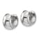 Rhodium Over 14k White Gold 1/4" Round Hinged Hoop Earrings