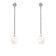 7.5-8mm White Cultured Freshwater Pearl Rhodium Over Sterling Silver Earrings