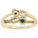Diamond Simulant Oval, Sleeping Beauty Turquoise And White Zircon Ring
In 18K Gold Over Sterling Silver 1.15ctw