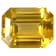 Yellow Sapphire Loose Gemstone 7.6x6mm Emerald Cut 2.01ct