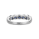 Blue Cubic Zirconia Platinum Over Sterling Silver Ring 1.77ctw