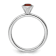 Sterling Silver Stackable Expressions High 5mm Red Crystal Ring