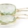 Green Prasiolite 14k Yellow Gold Dangle Earrings 18.00ctw