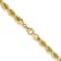 14k Yellow Gold 6.5mm Solid Diamond-Cut Rope 28 Inch Chain
