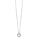 Rhodium Over 14k White Gold Lab Grown Diamond VS/SI GH, Heart Pendant Necklace