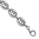 Rhodium Over Sterling Silver Polished 11.8mm Puffed Mariner 24 Inch Chain