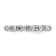 Rhodium Over 14K White Gold 7-Stone Diamond Wedding Band 0.49ctw