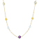 Multi-Gem 14k Yellow Gold Necklace 9.63ctw