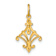 14K Two-tone Gold  Diamond-Cut Chandelier Style Charm