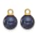 14K Yellow Gold 7-8mm Black and White Freshwater Cultured Pearl
Removable Dangle Hoop Earrings
