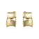 Waterfall C-Hoop Earrings In 14K Gold Over Brass