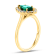 1.37ctw Ruby and Diamond Ring in 14k Yellow Gold