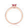 Oval Ruby 14K Rose Gold Over Sterling Silver Solitaire Ring, 1.00ct