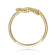 CZ Miami Cuban Link Band Ring In 14K Gold Over Brass