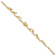 14k Yellow Gold Polished and Textured Noah's Ark Link Bracelet