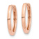 14k Rose Gold 1/2" Round Hinged Hoop Earrings
