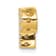 14K Yellow Gold Diamond Letter P Initial Charm