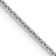 Rhodium Over 14k White Gold 0.9mm Solid Cable 20 Inch Chain