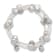 8-9mm Grey Baroque Freshwater Cultured Pearl and Glass Beaded Wrap Bracelet