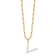 Gold Tone Sterling Silver 3-5.5mm Freshwater Cultured Pearl LETTER V
18-inch Necklace
