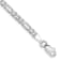 14K White Gold 3.0mm Flat Figaro Chain Bracelet