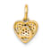 14K Yellow Gold 0.10ctw Diamond Heart Pendant