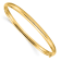 14k Yellow Gold 5mm Oversized High Polished Hinged Bangle Bracelet
