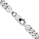 Rhodium Over 14k White Gold 6.25mm Solid Flat Beveled Curb 26 Inch Chain