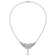 Rhodium Over Sterling Silver Fancy Freshwater Cultured Pearl and Cubic
Zirconia Necklace