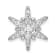 Rhodium Over 14K White Gold Lab Grown Diamond SI1/SI2, G H I, Star
Pendant 0.50ctw