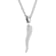 Robert Alton Men's Cornicello Italian Horn Pendant With Chain In
Stainless Steel