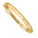 14k Yellow Gold 4.75mm Hammered Children's Hinged Bangle