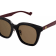 Gucci Black and Burgundy Frame / Brown Lens Sunglasses