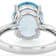 Sky Blue Topaz Solitaire Ring In Sterling Silver