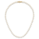 14k Yellow Gold 4-5mm White Near Round Freshwater Cultured Pearl 12 Inch Necklace