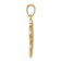 14k Two-tone Gold Diamond-Cut OM Pendant