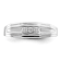 Rhodium Over 14K White Gold Lab Grown Diamond Men's Ring