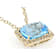 Sky Blue Topaz And White Topaz Pendant Necklace In 18K Gold Over
Sterling Silver 23.90ctw