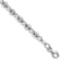 Rhodium Over 14k White Gold 4.9mm Polished Link Bracelet