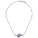 Rhodium Over Sterling Silver Crystal Mermaid 18.5 + 1 Inch Extension Necklace