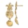 14k Yellow Gold Diamond-Cut and Textured Dangle Earrings With Starfish,
Shell and Sand Dollar