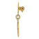 14k Yellow Gold Satin Holy Family Medal Pin