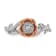 14K Two-tone White and Rose Gold Diamond Fashion Band